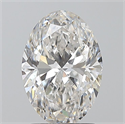 Natural Diamond 1.70 Carats, Oval with  Cut, F Color, SI1 Clarity and Certified by GIA