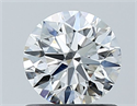 Natural Diamond 0.81 Carats, Round with Excellent Cut, F Color, SI1 Clarity and Certified by GIA