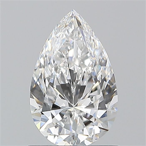 Picture of Natural Diamond 1.01 Carats, Pear with  Cut, E Color, VVS1 Clarity and Certified by GIA