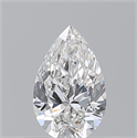 Natural Diamond 0.50 Carats, Pear with  Cut, F Color, VS2 Clarity and Certified by GIA