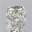 Natural Diamond 0.71 Carats, Radiant with  Cut, J Color, VVS1 Clarity and Certified by GIA