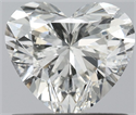 Natural Diamond 0.70 Carats, Heart with  Cut, H Color, SI1 Clarity and Certified by IGI