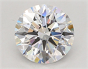 Lab Grown Diamond 3.05 Carats, Round with Ideal Cut, E Color, VVS2 Clarity and Certified by IGI