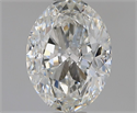 Natural Diamond 1.20 Carats, Oval with  Cut, F Color, VVS2 Clarity and Certified by GIA