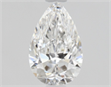 Diamante Natural 0.73 quilates, De pera , Color D, claridad VVS2 y certificado GIA