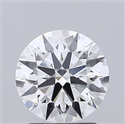 Lab Grown Diamond 2.02 Carats, Round with Ideal Cut, D Color, VVS2 Clarity and Certified by IGI