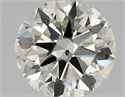 Natural Diamond 0.80 Carats, Round with Excellent Cut, N Color, SI2 Clarity and Certified by GIA