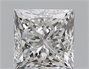 Natural Diamond 1.00 Carats, Princess with  Cut, G Color, VS1 Clarity and Certified by GIA