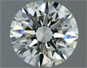 Natural Diamond 0.64 Carats, Round with Excellent Cut, K Color, VVS2 Clarity and Certified by IGI