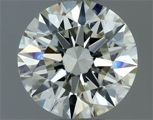 Picture of Natural Diamond 0.64 Carats, Round with Excellent Cut, K Color, VVS2 Clarity and Certified by IGI