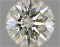 Natural Diamond 0.41 Carats, Round with Excellent Cut, K Color, VS2 Clarity and Certified by IGI
