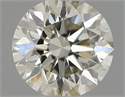 Natural Diamond 0.41 Carats, Round with Excellent Cut, K Color, VS2 Clarity and Certified by IGI