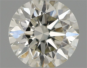 Picture of Natural Diamond 0.41 Carats, Round with Excellent Cut, K Color, VS2 Clarity and Certified by IGI