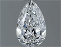 Natural Diamond 0.61 Carats, Pear with  Cut, E Color, SI2 Clarity and Certified by GIA