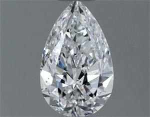 Picture of Natural Diamond 0.61 Carats, Pear with  Cut, E Color, SI2 Clarity and Certified by GIA