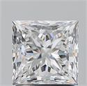 Diamante Natural 1.70 quilates, Princesa , Color G, claridad VVS2 y certificado GIA