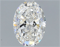 Natural Diamond 0.50 Carats, Oval with  Cut, G Color, VS1 Clarity and Certified by GIA