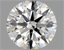 Natural Diamond 0.40 Carats, Round with Excellent Cut, H Color, SI2 Clarity and Certified by GIA