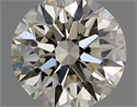 Natural Diamond 0.42 Carats, Round with Excellent Cut, K Color, SI1 Clarity and Certified by GIA