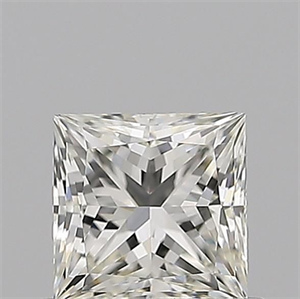 Picture of Natural Diamond 0.71 Carats, Princess with  Cut, J Color, IF Clarity and Certified by GIA