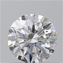 Natural Diamond 0.70 Carats, Round with Excellent Cut, D Color, I1 Clarity and Certified by GIA