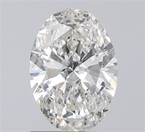 Picture of Natural Diamond 1.01 Carats, Oval with  Cut, G Color, SI2 Clarity and Certified by IGI