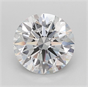 Lab Grown Diamond 4.07 Carats, Round with Ideal Cut, D Color, VS1 Clarity and Certified by IGI