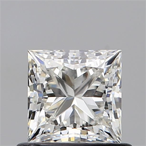 Picture of Natural Diamond 0.74 Carats, Princess with  Cut, I Color, VS1 Clarity and Certified by GIA