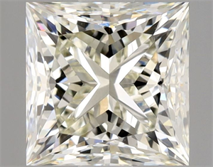 Picture of Natural Diamond 1.34 Carats, Princess with  Cut, M Color, VS1 Clarity and Certified by GIA