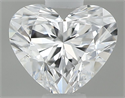 Natural Diamond 0.34 Carats, Heart with  Cut, D Color, VS1 Clarity and Certified by GIA