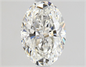 Natural Diamond 1.30 Carats, Oval with  Cut, F Color, SI1 Clarity and Certified by GIA