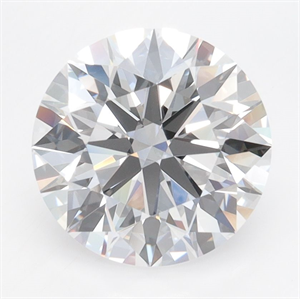 Picture of Lab Grown Diamond 3.00 Carats, Round with Ideal Cut, D Color, VVS2 Clarity and Certified by IGI