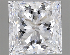 Foto Diamante Natural 0.70 quilates, Princesa , Color E, claridad VVS1 y certificado GIA de