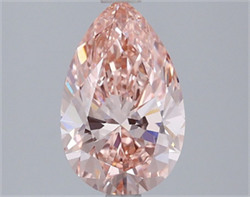 Picture of Lab Grown Diamond 1.89 Carats, Pear with  Cut, Fancy Vivid Pink Color, VVS2 Clarity and Certified by IGI