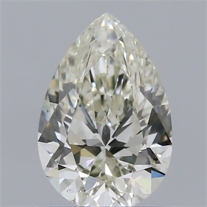 Picture of Natural Diamond 0.72 Carats, Pear with  Cut, K Color, VS2 Clarity and Certified by GIA
