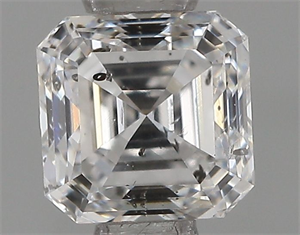Picture of Natural Diamond 0.54 Carats, Asscher with  Cut, E Color, SI2 Clarity and Certified by IGI