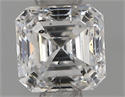 Natural Diamond 0.54 Carats, Asscher with  Cut, E Color, SI2 Clarity and Certified by IGI