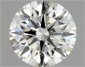Natural Diamond 0.76 Carats, Round with Excellent Cut, H Color, VVS1 Clarity and Certified by GIA