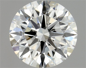 Picture of Natural Diamond 0.76 Carats, Round with Excellent Cut, H Color, VVS1 Clarity and Certified by GIA
