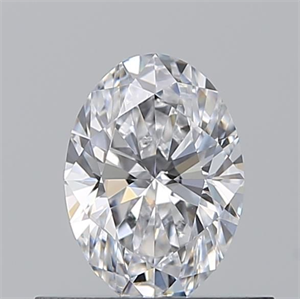 Picture of Natural Diamond 0.50 Carats, Oval with  Cut, D Color, SI1 Clarity and Certified by GIA