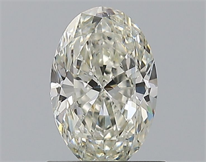 Foto Diamante Natural 0.90 quilates, Ovalado , Color J, claridad SI1 y certificado GIA de