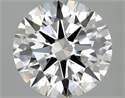 Lab Grown Diamond 3.01 Carats, Round with Ideal Cut, F Color, VVS2 Clarity and Certified by IGI