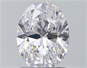 Natural Diamond 1.00 Carats, Oval with  Cut, D Color, VVS2 Clarity and Certified by GIA