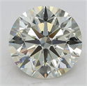 Lab Grown Diamond 3.01 Carats, Round with Excellent Cut, J Color, VS1 Clarity and Certified by IGI