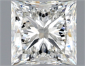 Natural Diamond 1.00 Carats, Princess with  Cut, H Color, VVS1 Clarity and Certified by GIA