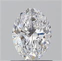 Natural Diamond 0.90 Carats, Oval with  Cut, D Color, VVS1 Clarity and Certified by GIA