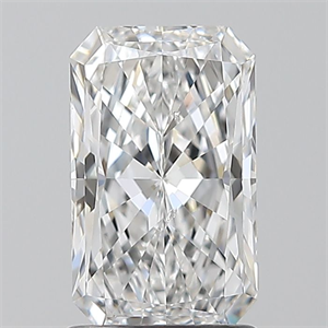 Picture of Natural Diamond 1.50 Carats, Radiant with  Cut, F Color, SI1 Clarity and Certified by GIA