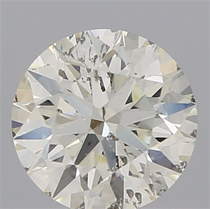 Picture of Natural Diamond 0.86 Carats, Round with Excellent Cut, J Color, SI2 Clarity and Certified by IGI
