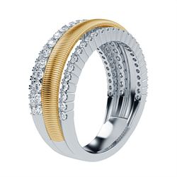 Picture of 0.80 carat natural diamonds anniversary or cocktail ring