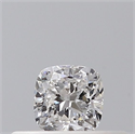Natural Diamond 0.22 Carats, Cushion with  Cut, E Color, SI1 Clarity and Certified by GIA